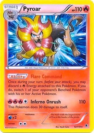 Pyroar - 12/119 (Cosmos Holo)/119 - Holofoil Blister Exclusives - Promo