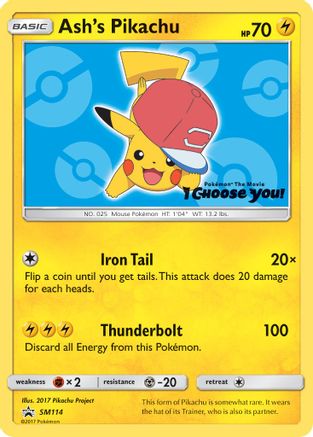 Ash's Pikachu SM114 SM Promos - Promo