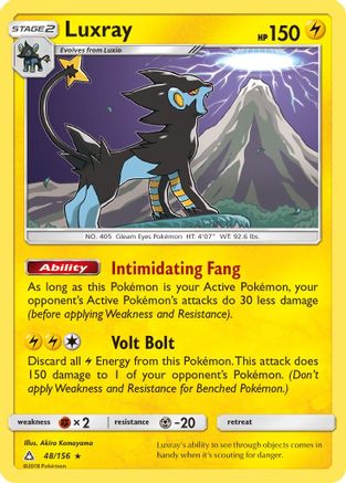Luxray/156 - Reverse Holofoil SM Ultra Prism - Holo Rare