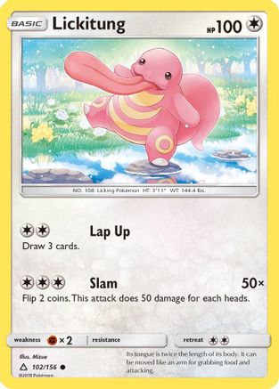 Lickitung 102 - Reverse Holofoil SM Ultra Prism - Common