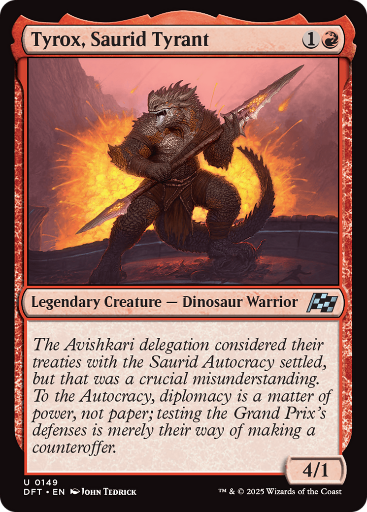 Tyrox, Saurid Tyrant (DFT-149) - Aetherdrift Foil
