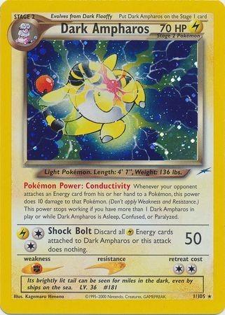 Dark Ampharos - Unlimited Holofoil Neo Destiny - Holo Rare