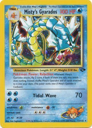 Misty's Gyarados 013 - Unlimited Holofoil Gym Challenge - Holo Rare