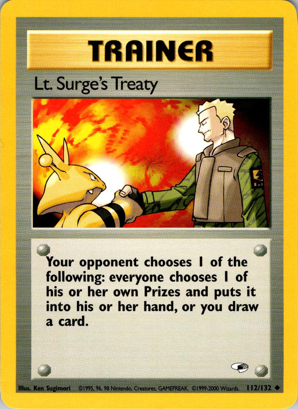 Lt. Surge's Treaty 112 - Unlimited Gym Heroes - Uncommon