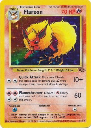 Flareon (3) (3) 003 - Unlimited Holofoil Jungle - Holo Rare