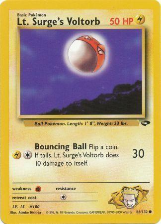 Lt. Surge's Voltorb 086 - Unlimited Gym Challenge - Common