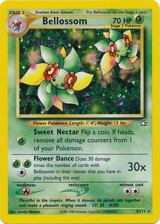 Bellossom 003 - Unlimited Holofoil Neo Genesis - Holo Rare