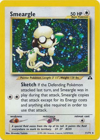 Smeargle (11)/75 - Unlimited Holofoil Neo Discovery - Holo Rare