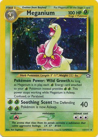 Meganium (11)/111 - Unlimited Holofoil Neo Genesis - Holo Rare