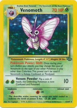 Venomoth (13) (13) 013 - Unlimited Holofoil Jungle - Holo Rare