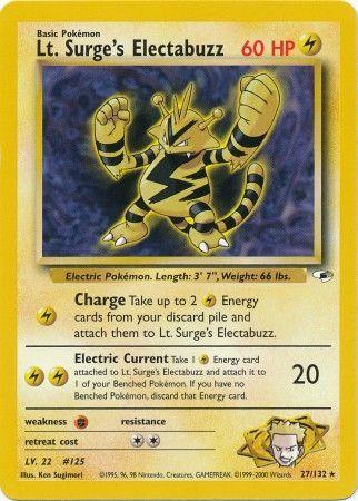 Lt. Surge's Electabuzz (27) (27) 027 - Unlimited Gym Heroes - Rare