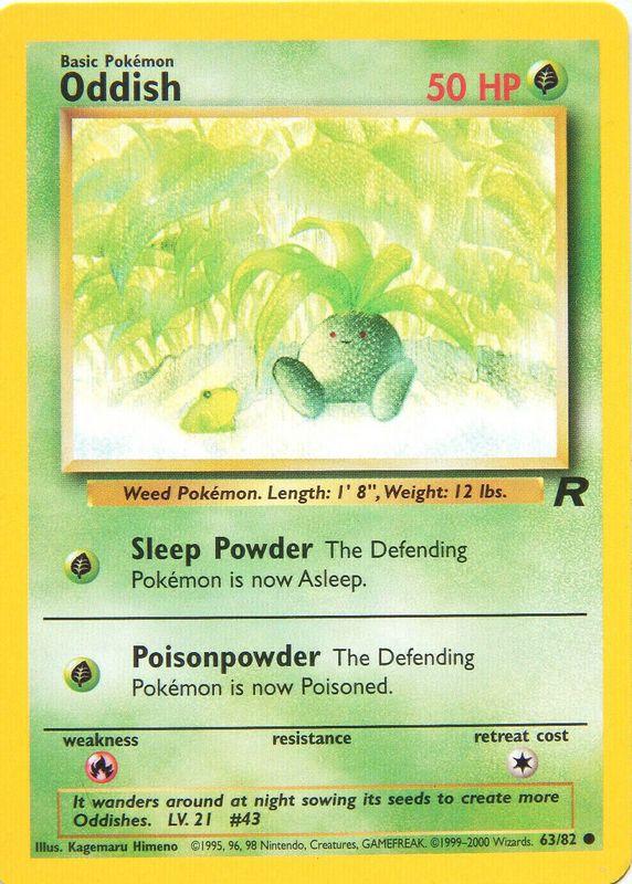 Oddish 063 - Unlimited Team Rocket - Common