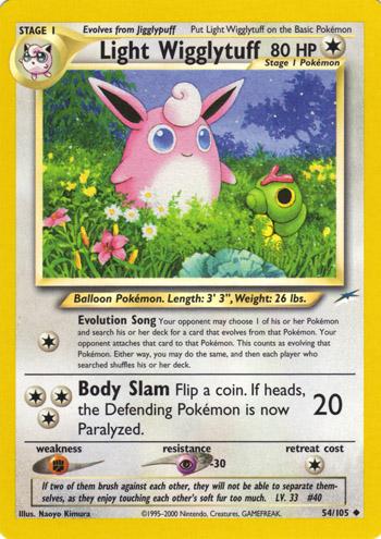Light Wigglytuff 054 - Unlimited Neo Destiny - Uncommon