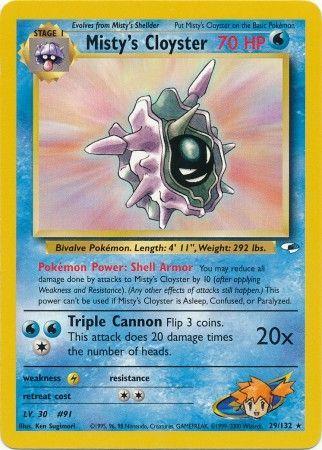 Misty's Cloyster 029 - Unlimited Gym Heroes - Rare