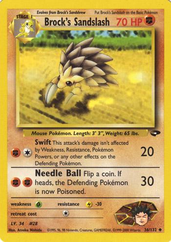 Brock's Sandslash 036 - Unlimited Gym Challenge - Uncommon