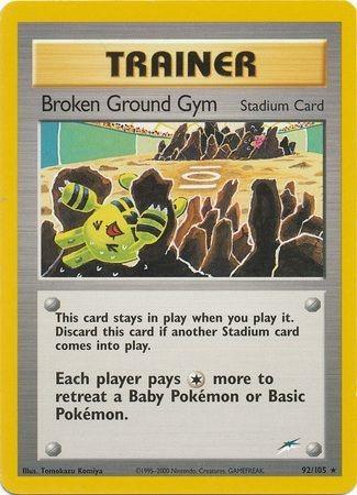 Broken Ground Gym - Unlimited Neo Destiny - Rare