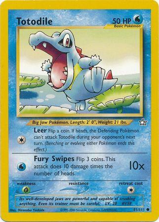 Totodile (81) (81) 081 - Unlimited Neo Genesis - Common