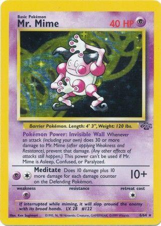 Mr. Mime (6) (6) 006 - Unlimited Holofoil Jungle - Holo Rare
