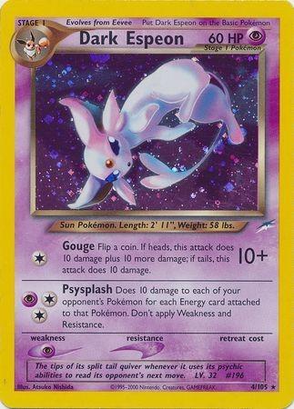 Dark Espeon - Unlimited Holofoil Neo Destiny - Holo Rare
