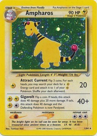 Ampharos - Unlimited Holofoil Neo Revelation - Holo Rare
