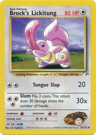Brock's Lickitung 041 - Unlimited Gym Heroes - Uncommon