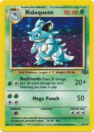 Nidoqueen (7) (7) 007 - Unlimited Holofoil Jungle - Holo Rare