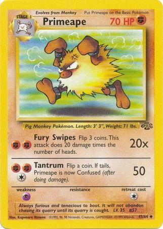 Primeape 043 - Unlimited Jungle - Uncommon
