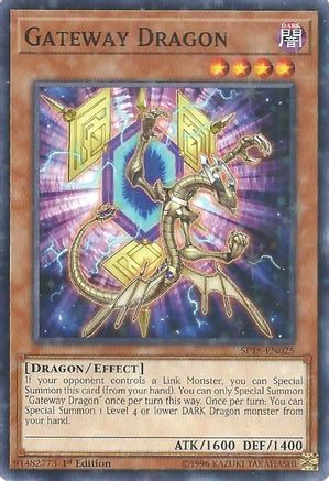 Gateway Dragon (Starfoil) (SP18-EN025) - Star Pack VRAINS 1st Edition