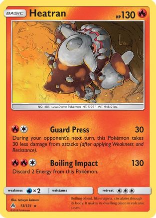 Heatran - Reverse Holofoil SM Forbidden Light - Rare