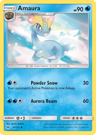 Amaura 027 SM Forbidden Light - Uncommon