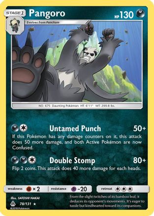 Pangoro - Reverse Holofoil SM Forbidden Light - Rare