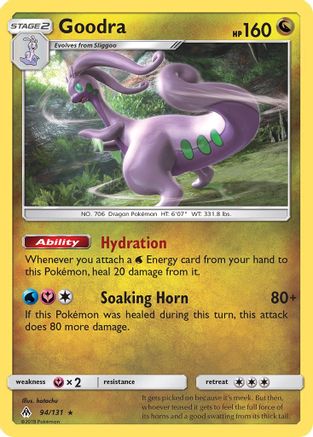 Goodra 094 - Reverse Holofoil SM Forbidden Light - Holo Rare