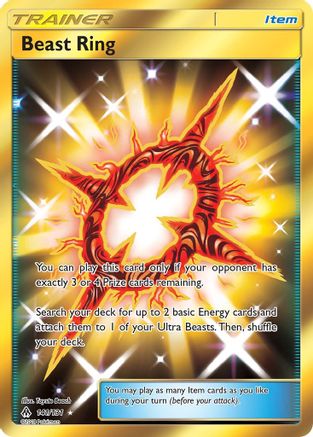 Beast Ring (Secret) - Holofoil SM Forbidden Light - Secret Rare