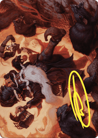 Tattered Ratter // Tattered Ratter (AWOE-020) - Wilds of Eldraine Art Series (Borderless) Foil