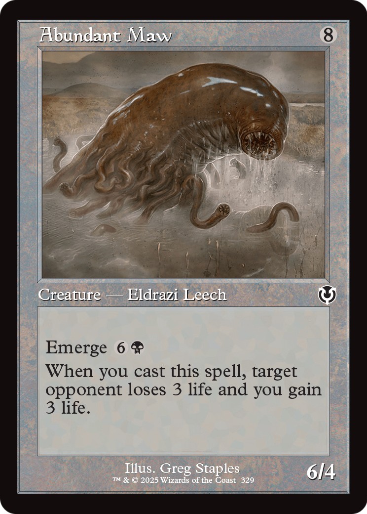 Abundant Maw (Retro Frame) (INR-329) - Innistrad Remastered Foil