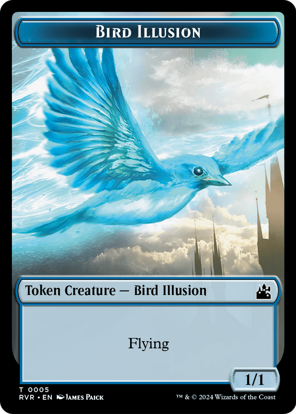 Bird Illusion (TRVR-005) - Ravnica Remastered Tokens