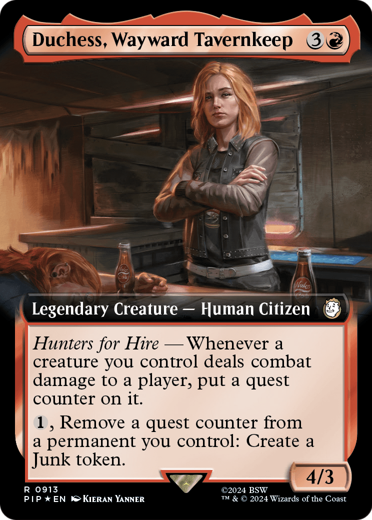 Duchess, Wayward Tavernkeep (Extended Art) (Surge Foil) (PIP-913) - Fallout: (Extended Art) Foil
