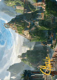 Clifftop Retreat // Clifftop Retreat (ALCI-081) - The Lost Caverns of Ixalan Art Series (Borderless) Foil