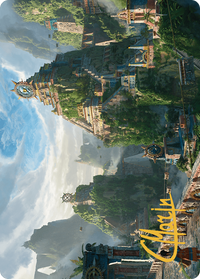 Clifftop Retreat // Clifftop Retreat (ALCI-081) - The Lost Caverns of Ixalan Art Series (Borderless) Foil