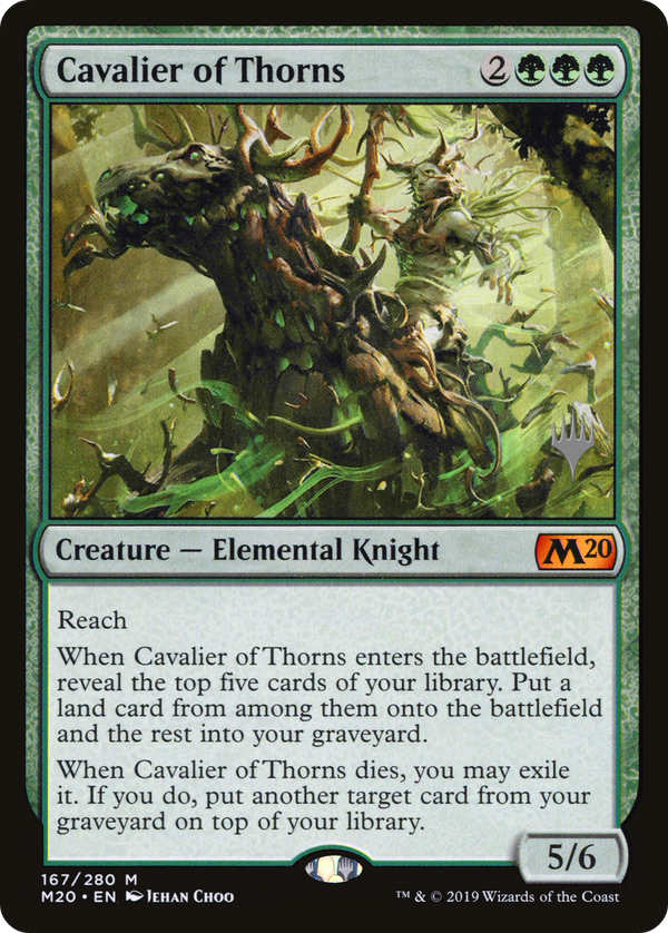 Cavalier of Thorns (PPM20-167) - Core Set 2020 Promos Foil