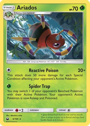 Ariados - Reverse Holofoil SM Celestial Storm - Holo Rare