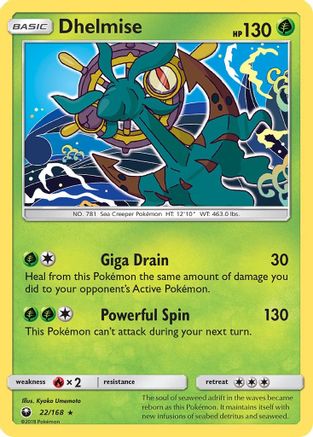 Dhelmise - Reverse Holofoil SM Celestial Storm - Rare