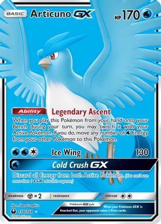 Articuno GX (Full Art) - Holofoil SM Celestial Storm - Ultra Rare