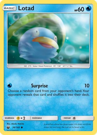 Lotad SM Celestial Storm - Common