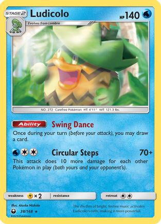 Ludicolo - Reverse Holofoil SM Celestial Storm - Holo Rare