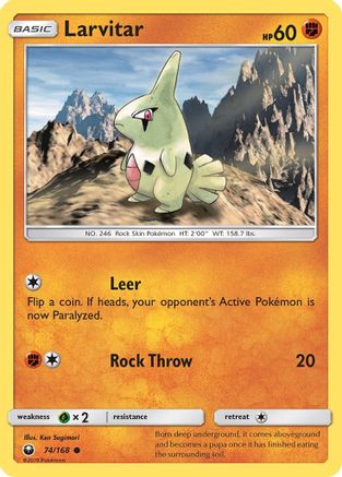 Larvitar/168 SM Celestial Storm - Common