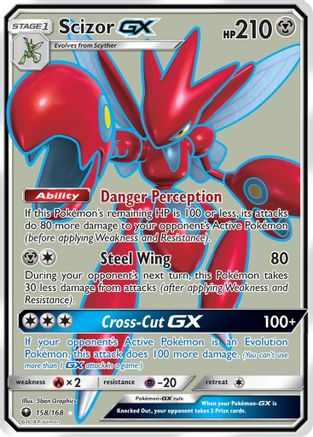 Scizor GX (Full Art) - Holofoil SM Celestial Storm - Ultra Rare