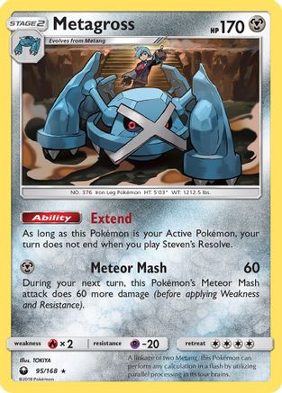 Metagross 095 - Holofoil SM Celestial Storm - Holo Rare