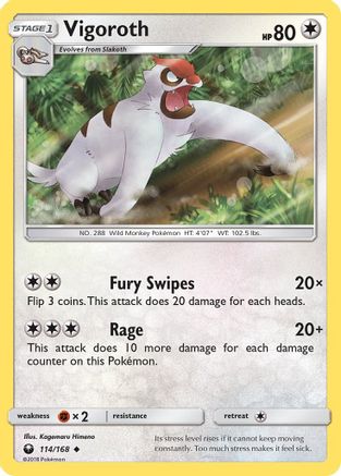 Vigoroth - Reverse Holofoil SM Celestial Storm - Uncommon