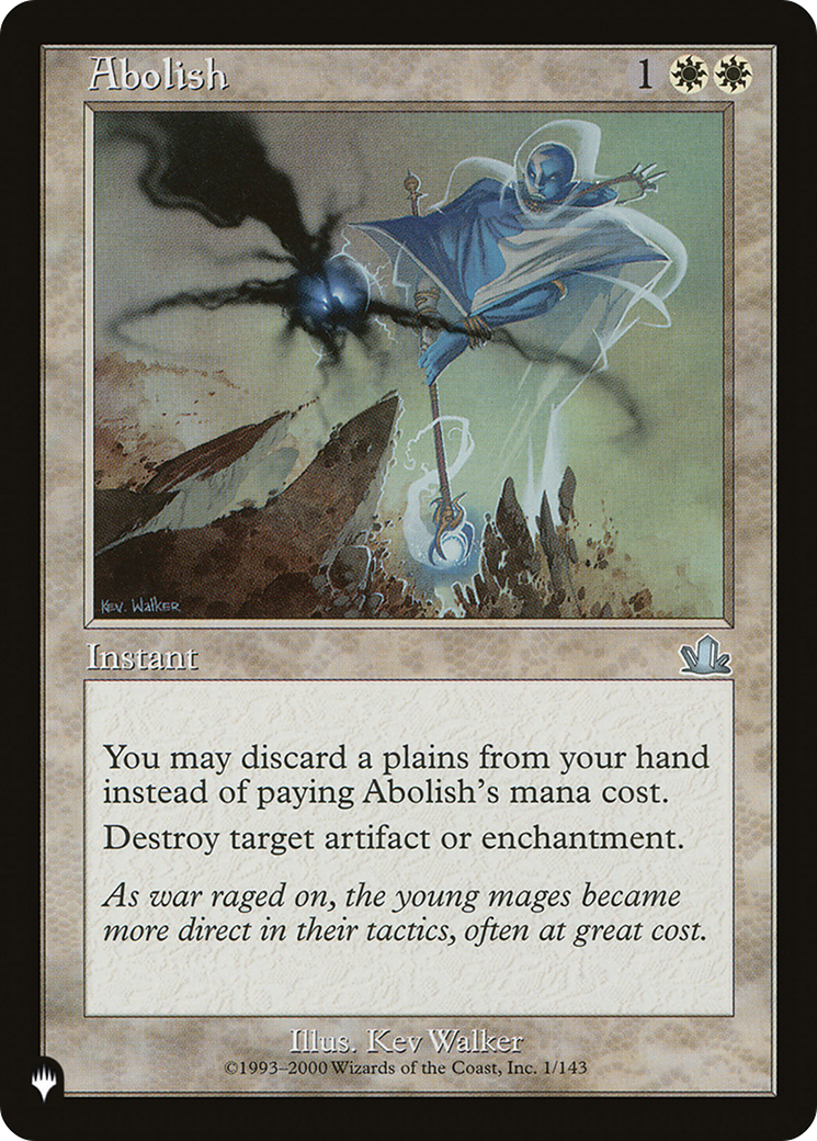 Abolish (LIST-1/143) - The List